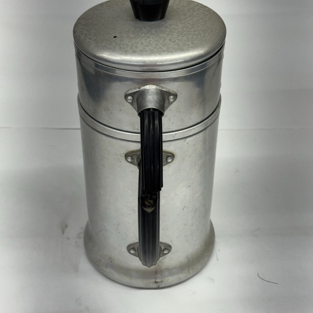 Vtg Art Deco Wear-Ever Drip Coffee Pot No. 966 2-6 Cups Aluminum Bakelite Handle - Picture 2 of 6